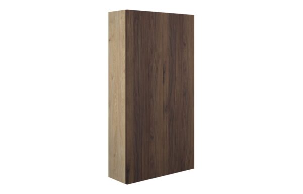 Truro 600mm Slim 2 Door Storage Unit - Warm Walnut (Oak Cab)