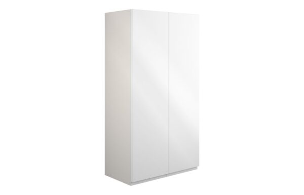 Tewin 600mm Standard 2 Door Storage Unit - White Gloss (Grey Cab)