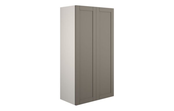 Verity 600mm Standard 2 Door Storage Unit - Matt Stone (Grey Cab)