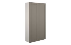 Verity 600mm Slim 2 Door Storage Unit - Matt Stone (Grey Cab)
