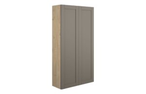 Verity 600mm Slim 2 Door Storage Unit - Matt Stone (Oak Cab)
