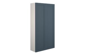 Verity 600mm Slim 2 Door Storage Unit - Matt Arley Blue (Grey Cab)