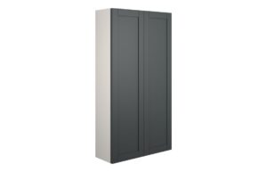 Verity 600mm Slim 2 Door Storage Unit - Matt Graphite Grey (Grey Cab)