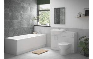 Stotfold Full Suite with Rimless BTW WC & Single End Bath