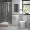 Stotfold Full Suite with 900mm 2 Door Easy-Fit Quadrant & Tray