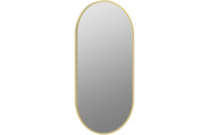 Tewin 800x400mm Oblong Mirror - Brushed Brass