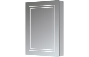Clothhall 500mm 1 Door Front-Lit LED Mirror Cabinet