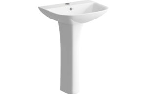 Canterbury 560x450mm 1TH Basin & Full Pedestal (Boxed)