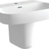 Trent 600x400mm 1TH Basin & Semi Pedestal