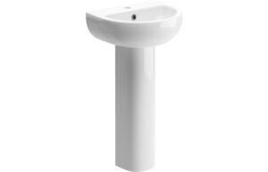Thirlmere 450x400mm 1TH Basin & Full Pedestal