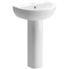 Thirlmere 550x400mm 1TH Basin & Full Pedestal