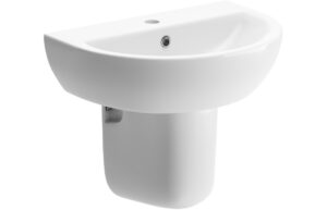 Thirlmere 550x400mm 1TH Basin & Semi Pedestal