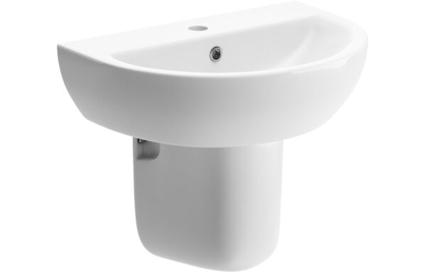 Thirlmere 550x400mm 1TH Basin & Semi Pedestal