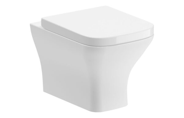 Canterbury Rimless Comfort Height Back To Wall WC & Wrapover Soft Close Seat