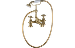 Tates Bath/Shower Mixer & Shower Kit - Brushed Brass