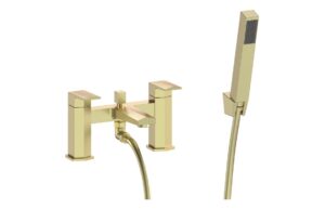 Grenville Bath/Shower Mixer & Bracket - Brushed Brass