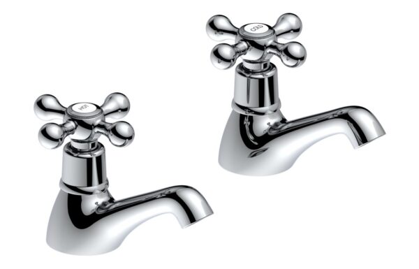 Shearwater Basin Pillar Taps - Chrome