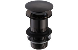 Unslotted Mushroom Basin Waste (1 1/4") - Matt Black