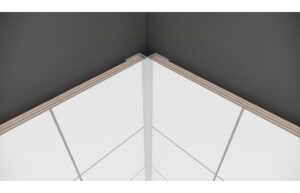Fibo Aluminium 135° Internal Profile 2.4m