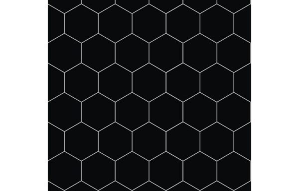 Fibo Urban - Black Silk (Hexagonal) - Single