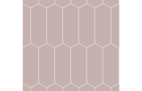 Fibo Urban - Dusky Pink (Elongated Hexagonal) - Single