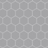 Fibo Urban - Medium Grey (Hexagonal) - Single