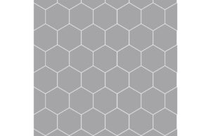 Fibo Urban - Medium Grey (Hexagonal) - Single