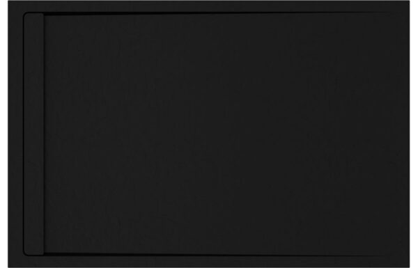 30mm Linear Slate 1200x800mm Rectangular Tray & Waste - Black