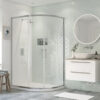 Aqua Gold 1200x800mm 2 Door Offset Quadrant - Chrome