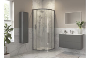 Aqua Platinum 800x800mm 2 Door Quadrant - Chrome