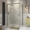Aqua Platinum 800mm Sliding Door Side Panel - Chrome