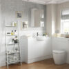 Weston 2200x330mm Tall End Panel - White Gloss