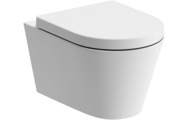 Chells Rimless Wall Hung WC & Soft Close Seat