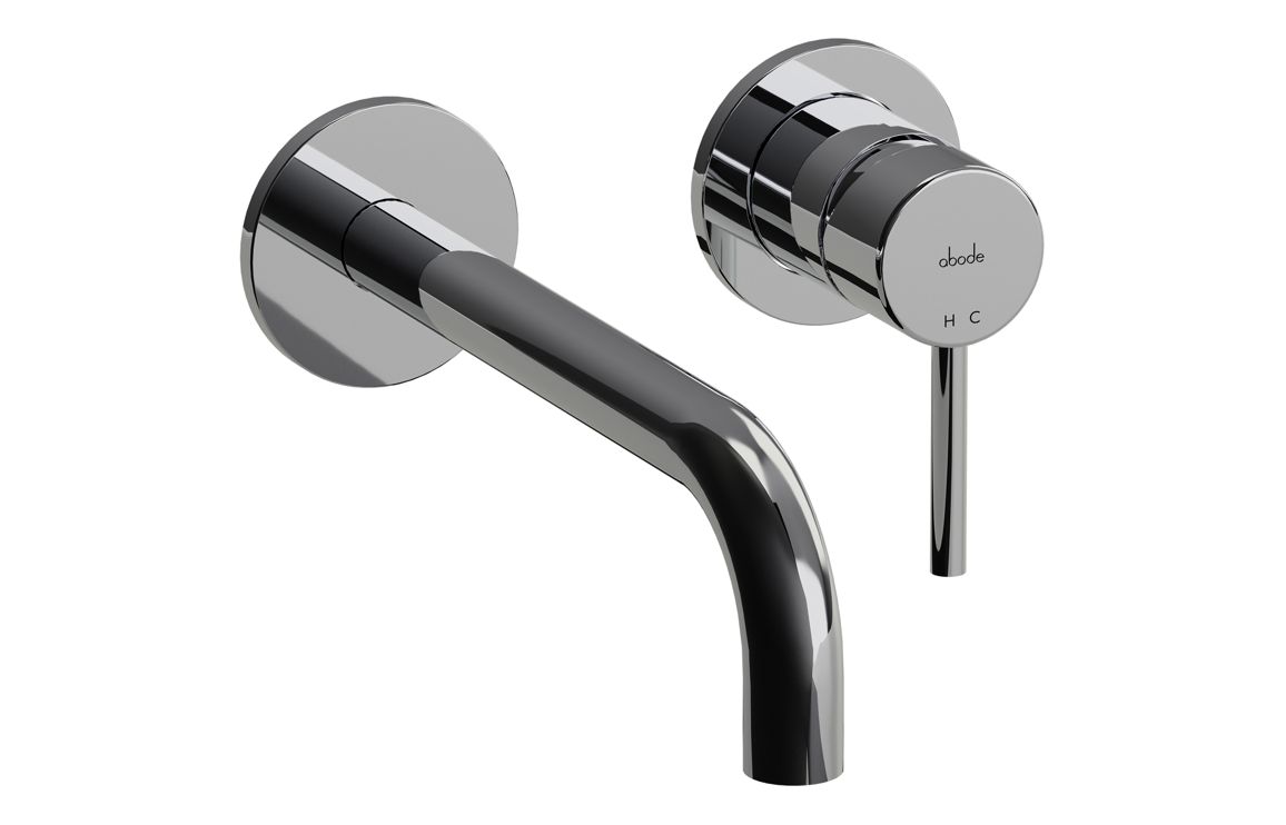 Abode Harmonie Wall Mounted Basin / Bath Mixer - Chrome