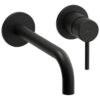 Abode Harmonie Wall Mounted Basin / Bath Mixer - Matt Black