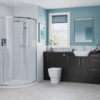 Letchworth 2200x330mm Tall End Panel - Matt Graphite Grey
