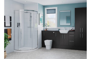 Letchworth 2200x330mm Tall End Panel - Matt Graphite Grey