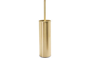 Alleyns Wall Mounted Toilet Brush Holder - Brushed Brass
