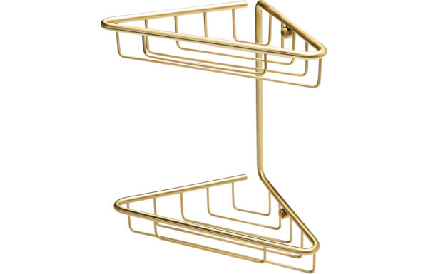 Bronte 2-Tier Corner Shower Caddy - Brushed Brass