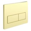 Rectangle Push Button Flushplate - Brushed Brass