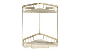 Ansell 2-Tier Storage Basket - Brushed Brass