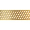 Linear Tray Waste Cover - Brushed Brass