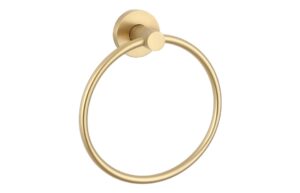 Aldock Towel Ring - Brushed Brass