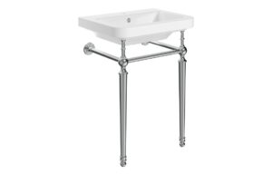 Crompton 610mm 1TH Console Basin - Chrome