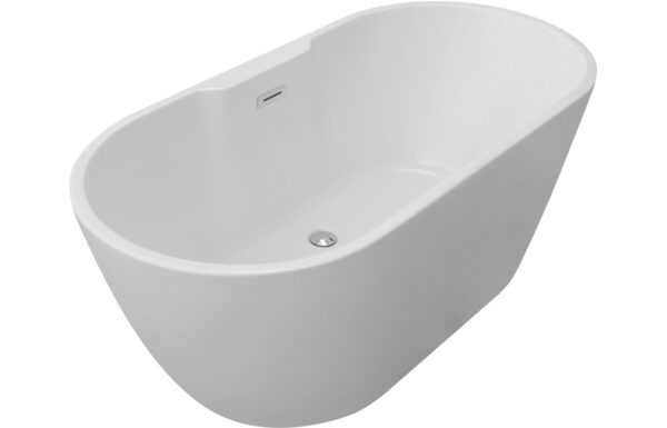 Ullswater Freestanding 1550x745x580mm 0TH Bath - Gloss White