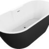Ullswater Freestanding 1655x745x580mm 0TH Bath - Matt Black