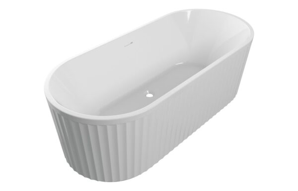 Providence Fluted Freestanding 1700x750x570mm 0TH Bath