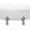 Wetherby Freestanding Back To Wall 1700x800x600mm 2TH Bath w/Feet - White