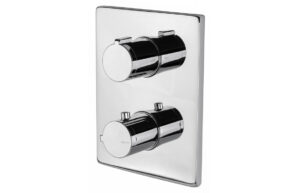 Vema Rectangular Two Outlet Thermostatic Mixer Valve