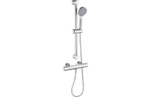 Plash Cool-Touch Thermostatic Bar Mixer Shower - Chrome